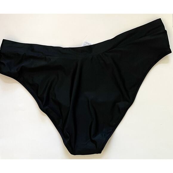 J. Crew High Rise Bikini Swim Bottom Black Size 3X Plus NEW - Picture 2 of 9